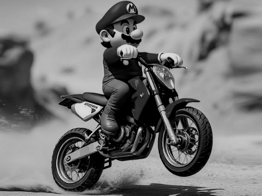 Play mario-wheelie - Free Online Game