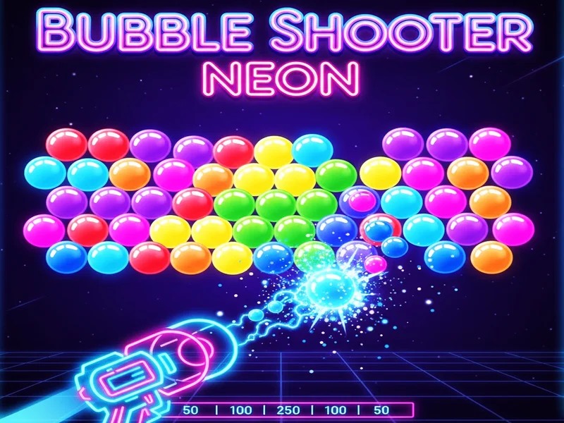 Play bubble-shooter-neon - Free Online Game