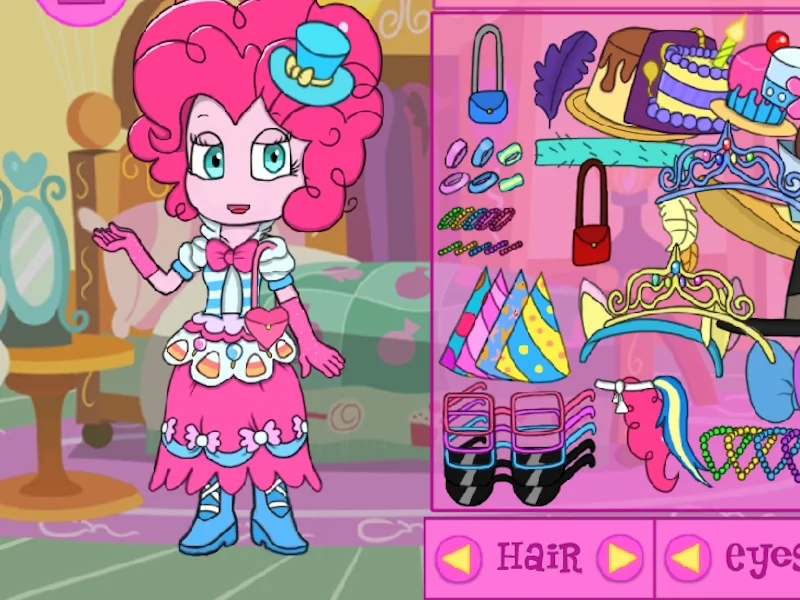 Play my-little-pony-equestria-girls-pinkie-pie-dress-up - Free Online Game