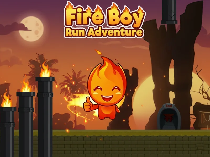 Fire Boy Run Adventure - Play Free Game