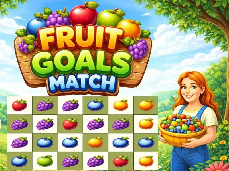 Play Fruit Goals Match - Free Online Browser Game
