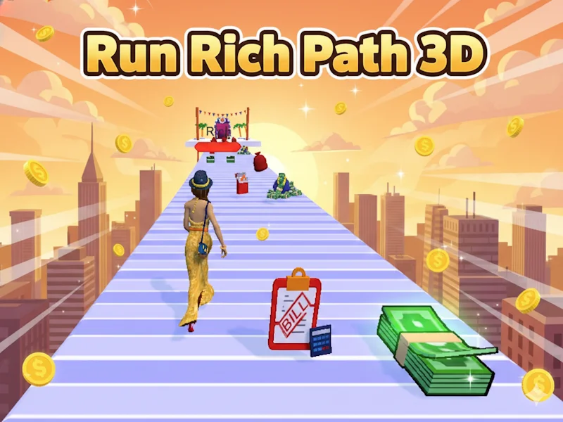 Play Run Rich Path 3D - Free Online Game
