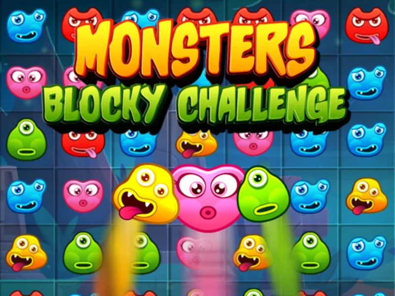 Play monsters-blocky-challenge - Free Online Game