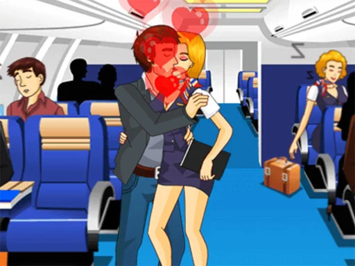 Air Hostess Kissing - Play Free Game