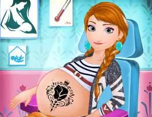 Anna Pregnancy Tattoo Care - Play Free Game