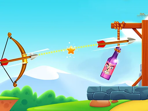 Play archery-bottle-shoot - Free Online Game