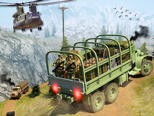 Play Army Cargo Transport Driving - Free Online Game