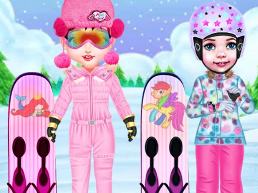 Play baby-taylor-skiing-dress-up - Free Online Game