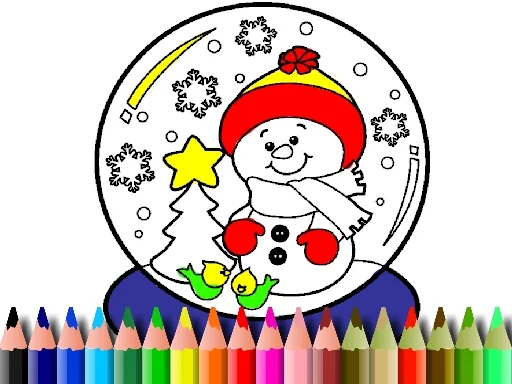 Back To School: Christmas Coloring Book - Play Free Game