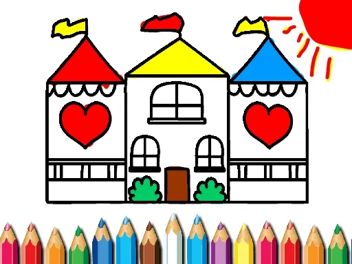 Play back-to-school-coloring-book-dollhouse - Free Online Game