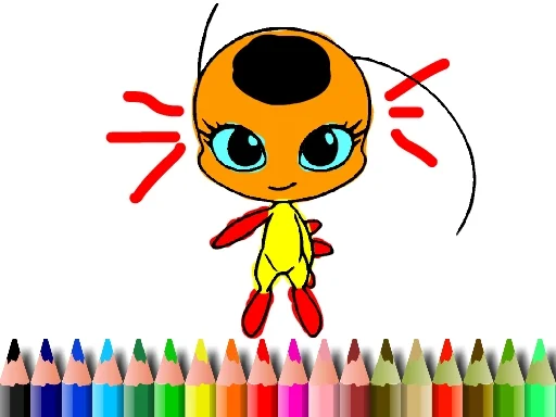 Play Back To School: Dotted Girl Coloring - Free Online Game