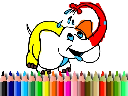 Play Back To School: Elephant Coloring - Free Online Game