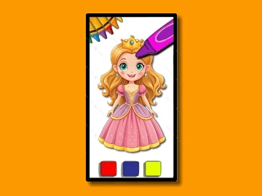 Back To School Princess Coloring Book - Play Free Game
