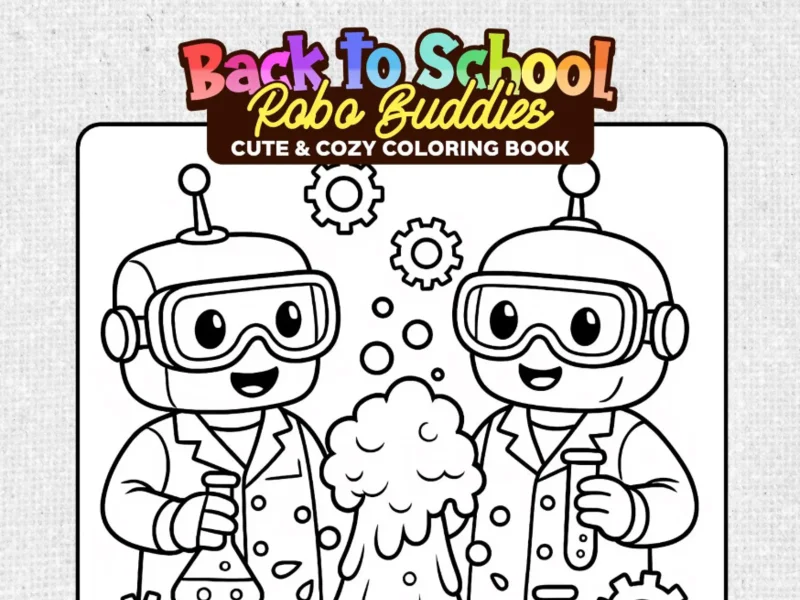 Back to School: Robot Coloring Book - Play Free Game