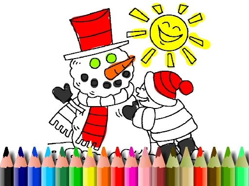 Back To School: Winter Time Coloring - Play Free Game