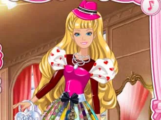 Barbie's Valentine's Patchwork Dress - Play Free Game