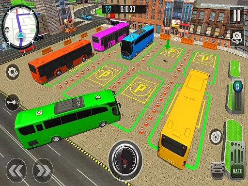 Play Bus City Parking Simulator - Free Online Game