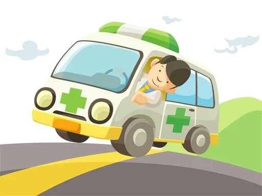 Cartoon Ambulance - Play Free Game