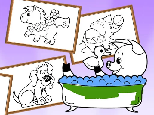 Play cartoon-coloring-for-kids-animals - Free Online Game