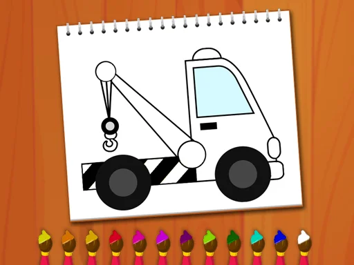 Play coloring-book-excavator-trucks - Free Online Game