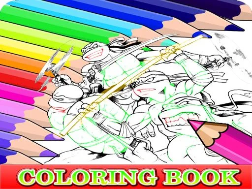 Play Coloring Book for Ninja Turtle - Free Online Game
