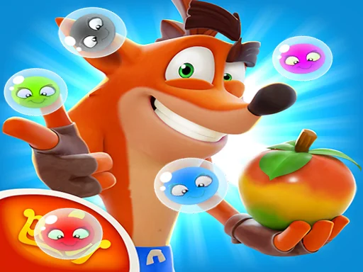Play crash-bandicoot-bubbles - Free Online Game