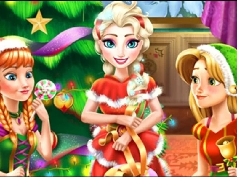 Play disney-princess-christmas-party - Free Online Game