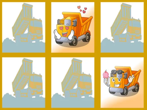 Play Dump trucks memory - Free Online Game