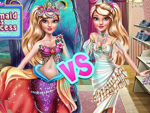 Play ellie-mermaid-vs-princess - Free Online Game