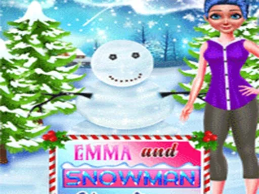 Play Emma and Snowman Christmas - Free Online Game