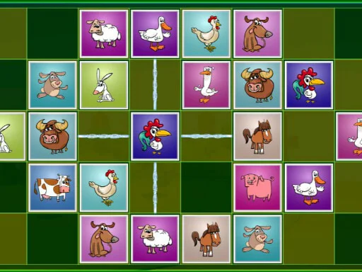 Farm animals matching puzzles - Play Free Game