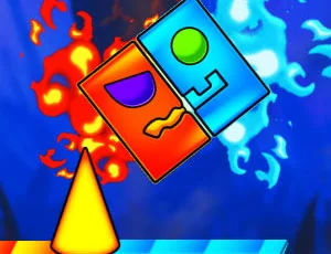 Play Fire And Water Geometry Dash - Free Online Game