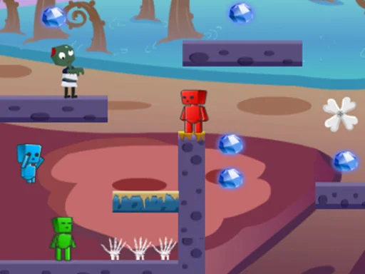 Play fireboy-watergirl-in-zombies-world - Free Online Game