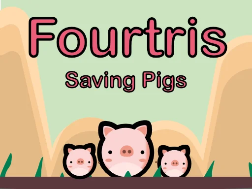 Play Fourtris Saving Pigs - Free Online Game