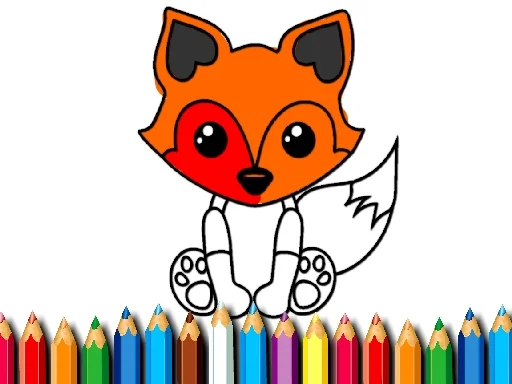 Play Fox Coloring Book - Free Online Game