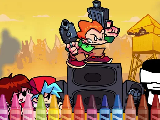 Play friday-night-funkin-coloring - Free Online Game
