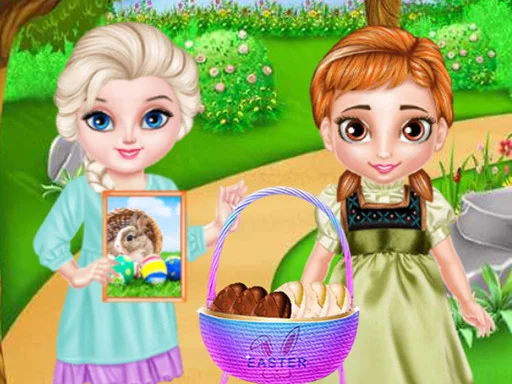 Play Frozen Baby Happy Easter - Free Online Game