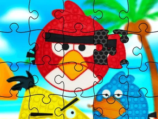 Funny Birds Pop It Jigsaw - Play Free Game