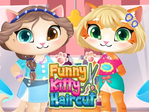 Play funny-kitty-haircut - Free Online Game