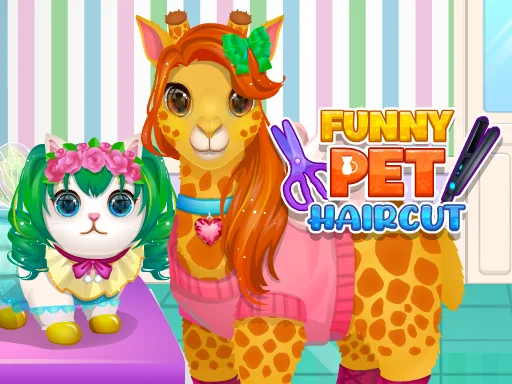 Play Funny Pet Haircut - Free Online Game