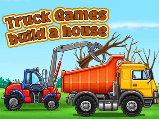 Play games-about-trucks-building-a-house - Free Online Game