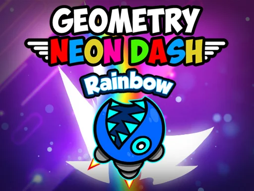 Geometry Dash: Neon Rainbow - Play Free Game