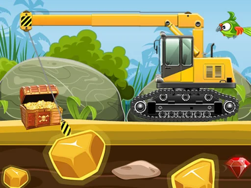 Play Gold Truck Crane - Free Online Game