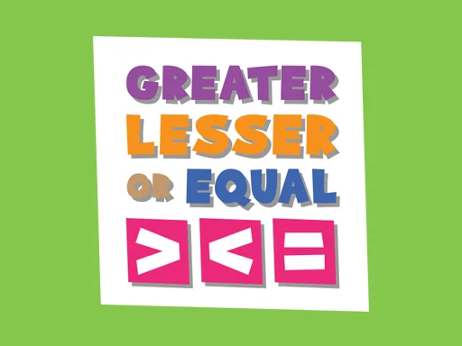 Play greater-lesser-or-equal - Free Online Game