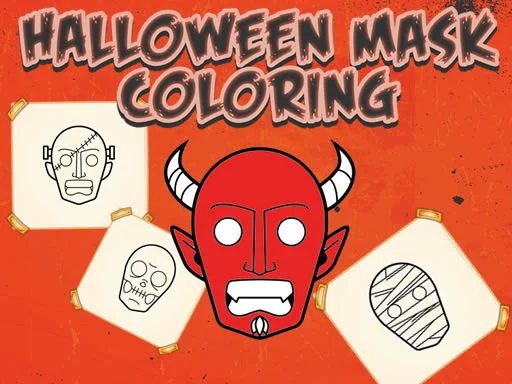 Halloween Mask Coloring Book - Play Free Game