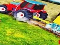 Heavy Duty Tractor Towing Train - Play Free Game