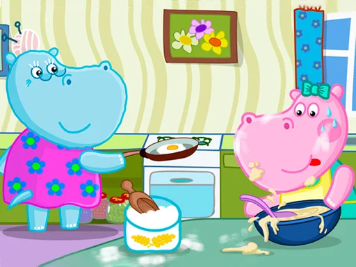 Play hippo-cooking-school - Free Online Game