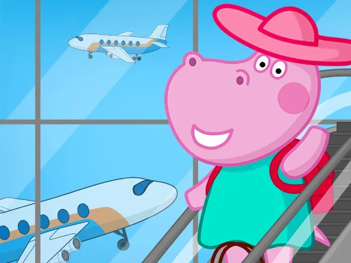 Play hippo-family-airport-adventure - Free Online Game