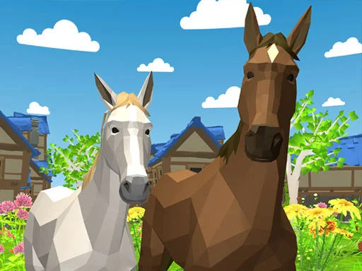 Horse Family Animal Simulator 3D - Play Free Game