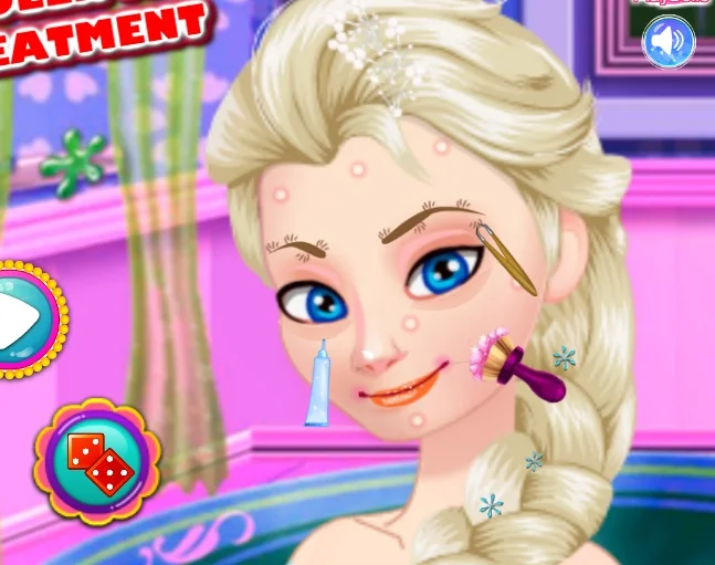 Play ice-queen-acne-treatment - Free Online Game